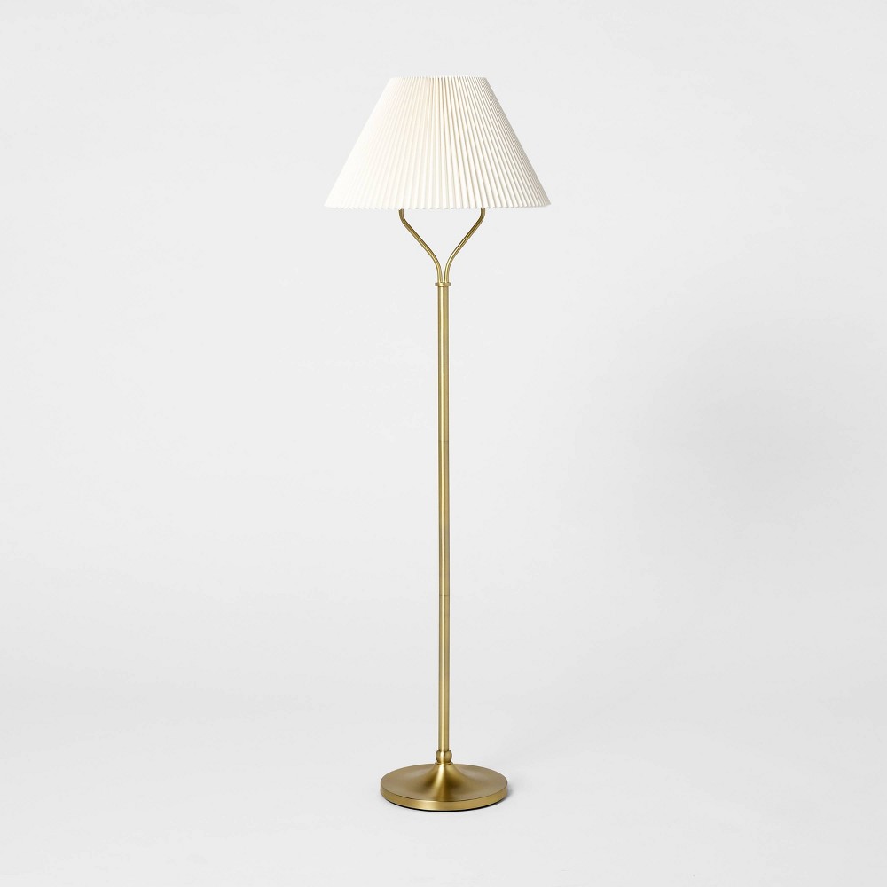 Brass Metal Stem Floor Lamp - Threshold™ designed with Studio McGee