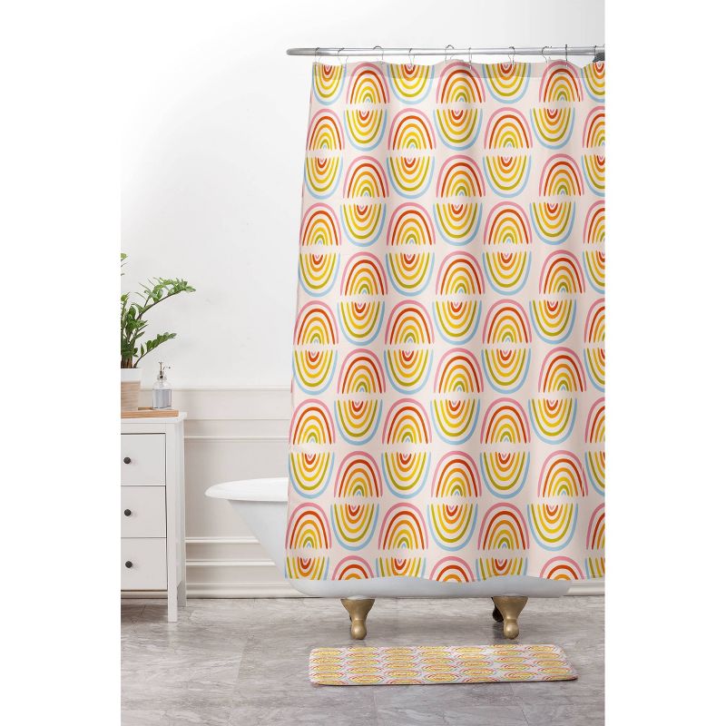 Doodle Rainbow Print Shower Curtain - Deny Designs, 4 of 5