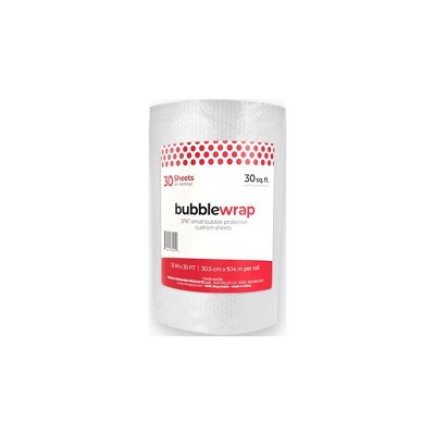 Natural Home Small Bubble Wrap: 30ft x 12in Packaging Wrap, Plastic Material, Lightweight 0.25lb