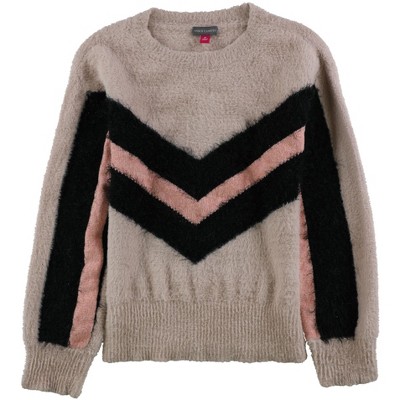 Vince Camuto Womens Chevron Pullover Sweater