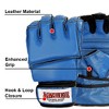 Amber Fight Gear Premium Leather Grappling Gloves – Enhanced Grip, Wrist Support, Breathable Comfort for MMA & Clinch Fighting, Blue, Medium - 4 of 4