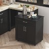 Famapy Black Modular Kitchen Cabinet Island Cabinet Collection Multipurpose with Corner Design for Pantry, Coffee Station & Kitchen Organization - 4 of 4