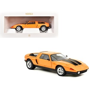 1970 Mercedes-Benz C 111/II White Autumn Metallic with Black Stripes 1/18 Diecast Model Car by Norev - 1 of 4