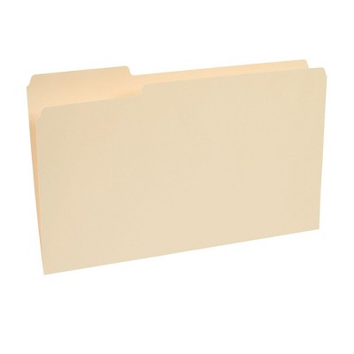 Staples Top-Tab File Folders 1/3 Cut Manila Legal-Size 24/Pack 235408/TR58116