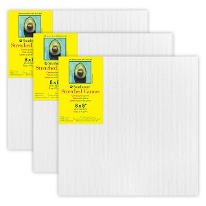 Strathmore 300 Series Gallery Stretched Canvas, 8x8 inch, Pack of 3 - 1 of 4