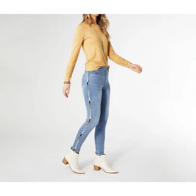 Women's Skinny Jean Stripe Pant - COCO + CARMEN