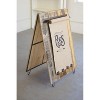 Recycled Wood Sandwich Board – 37"H Folding Floor Sign for Shops & Events By Kalalou - 2 of 3