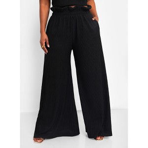Rebdolls Women's Janine Textured Wide Leg Pant W. Pockets - 1 of 3