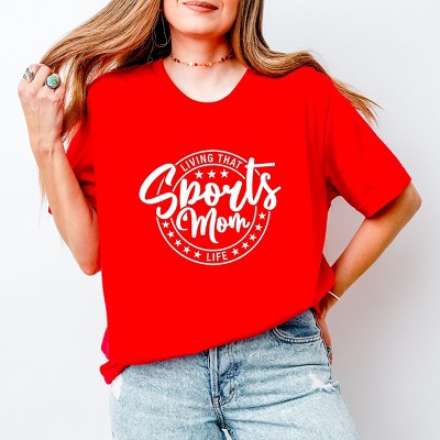 Simply Sage Market Living That Sports Mom Life Stars Short Sleeve Tee