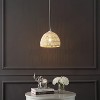 JONATHAN Y Campana Bohemian Modern Woven Rope/Iron LED Pendant - 3 of 4