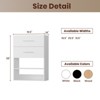 APRILSOUL 2 Drawer Short Tower Closet, Modular Closet System, Wall Mounted Wardrobe Organizer with Drawer for Bedroom or Walk-in Closet - 2 of 4