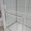 NicBex Shower Door 56-60"Wx58" H Semi-Frameless Traditional Sliding Bathtub Shower Door with 1/4" Clear Tempered Glass, Brushed Nickel - 3 of 4