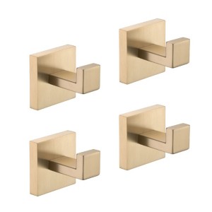 2-Pack Stainless Steel Wall Hooks for Bathroom, Bedroom, Kitchen - 1 of 4