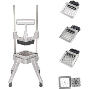 ROVSUN Commercial Vegetable Chopper French Fry Cutter with 1/2", 3/8", 1/4" & 8-Wedge Blades for Restaurant, Home & Kitchen - 1 of 4