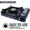 GasOne 10,000 BTU Portable Butane Gas Stove with Carrying Case CSA Listed, Midnight - 4 of 4