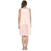 Casual Nights Women's Tricot Sheer Lace Sleeveless Nightgown - 3 of 4