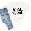 Simply Sage Market Mom Squad Baseball Short Sleeve Tee - XS - White - 3 of 4