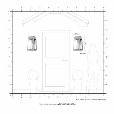 Sleek Satin Brass 3-Light Outdoor Lantern with Clear Glass