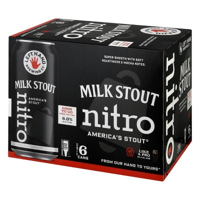 Left Hand Milk Stout Nitro Beer - 6pk/13.65 fl oz Cans