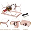Unique Bargains Countertop Freestanding Geometric Space Saving Wine Rack - 4 of 4