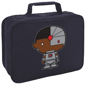 Justice League Cyborg Cute Chibi Character Insulated Soft Sided Lunch Box - 1 of 4