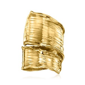 Ross-Simons Italian 18kt Gold Over Sterling Lined Bypass Ring - 1 of 4