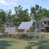 PawHut Metal Chicken Coop Run with Cover, Walk-In Outdoor Pen, Fence Cage Hen House for Yard - 2 of 4