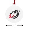 Minnesota State University Moorhead Primary Logo Aluminum Holiday Christmas Tree Ornament - 3 of 4