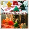 JDICTION 2 PCS Christmas Silicone Baking Molds, Holiday Molds for Soap, Candy, Cookies, with Christmas Tree, Snowman, and Snowflake Shapes - 4 of 4