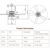 Tangkula 52" Ceiling Fan with Lights, Reversible Motor and 5 Blades, 3-Speed Adjustable, 3 Clear Glass Lights, ETL Listed, Bronze Finished - 2 of 4