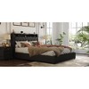 DOMETOUR Full Size Bed Frame with Headboard, Outlets, Charger, Storage Shelf, Noise-Free, No Box Spring Needed - 4 of 4