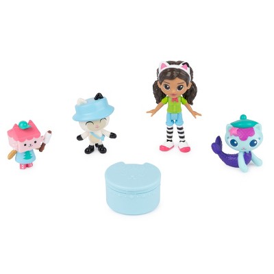 Photo 1 of Gabby’s Dollhouse, Campfire Gift Pack with Gabby Girl, Pandy Paws, Baby Box & MerCat Toy Figures, Collectible Kids Toys for Girls & Boys 3+