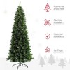 6' Artificial Pencil Christmas Trees, with Auto Open, Steel Base, Pine Needles - 4 of 4