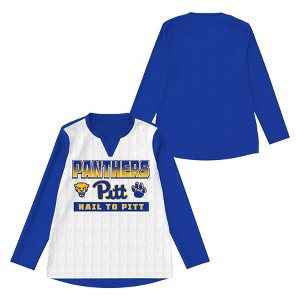 NCAA Pitt Panthers Girls' Long Sleeve Fashion T-Shirt - 1 of 3