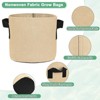 Unique Bargains Thickened Fabric Durable Handles Multipurpose Good Drainage Plant Grow Bags 5 Pcs - 2 of 4