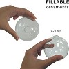 4E's Novelty 12 Pack Clear Christmas Ornaments Balls - 3.15" Empty Ornaments to Fill for DIY Crafts - Easy to Paint & Decorate Christmas Ornaments - 3 of 4