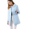 INSPIRE CHIC Women's Christmas Peter Pan Collar Double Breasted Long Trench Winter Pea Coat - 2 of 4