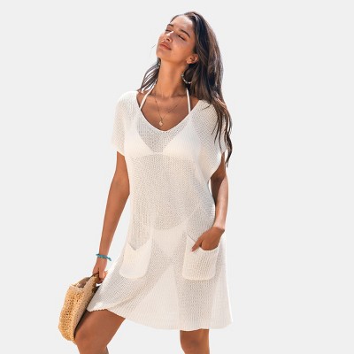 Women's Breezy Beach Cover Up Dress - Cupshe