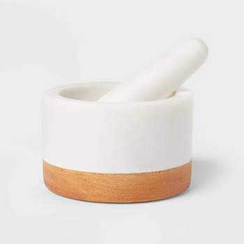 Marble/Wood Mortar and Pestle - Threshold™