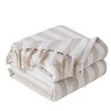 Southshore Fine Living 100% Cotton lightweight, breathable Stripe Collection throw blanket - 3 of 4