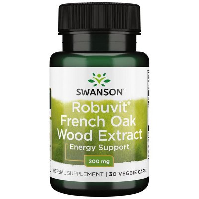 Swanson Robuvit French Oak Wood Extract 200 mg 30 Veg Caps.