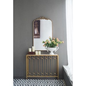 NicBex Baroque Inspired Mirrors, Wall Mirror Farmhouse Wall Mounted Mirror for Bathrrom Bedroom Living Room, Gold/Black - 1 of 4