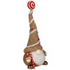 Northlight Gingerbread and Candy Gnome Christmas Decoration - 17" - Beige and White - 3 of 4