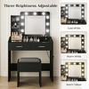 Vanity Desk with Mirror and Lights, Makeup Vanity with Power Outlet - 4 of 4