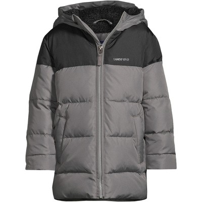 Lands' End Boys Thermoplume Fleece Lined Parka - Large - Cadet Gray ...