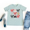 The Juniper Shop Coquette Baseball Red Chart Youth Short Sleeve Tee - 4 of 4