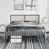 vidaXL Black Metal Full Bed Frame  with Headboard & Footboard, Heavy-Duty, No Mattress - 3 of 4