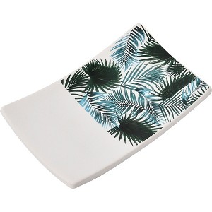 Evideco French Home Goods Rectangular Soap Dish Cup Dispenser Tropical - 1 of 4