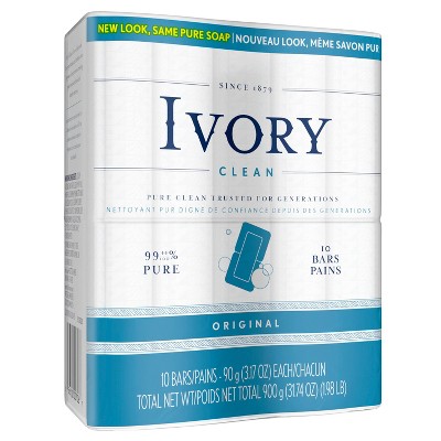 Ivory Original Bar Soap - 10 bars - 3.17oz