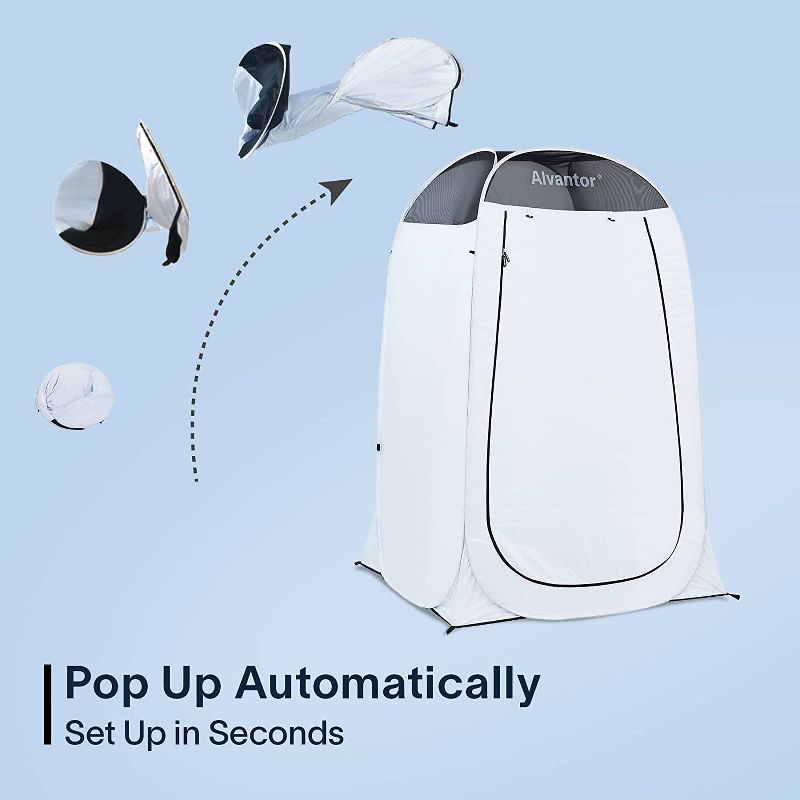 4&#39; x 4&#39; x 7&#39; Pop-up Portable Outdoor Shower Tent - Alvantor, 6 of 11